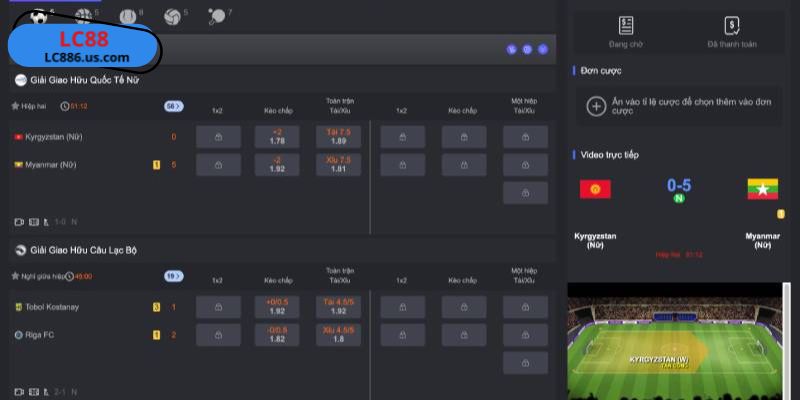 Chơi ngay những kèo thể thao siêu Hot