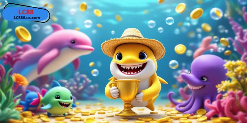 Quan sát sự di chuyển  của cá và ngắm bắn chính xác